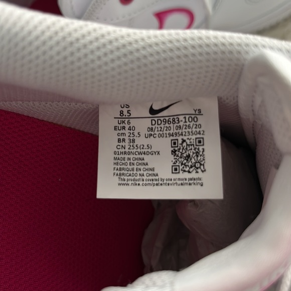 Pink and white ombré Nike Air Force 1 - Picture 9 of 9